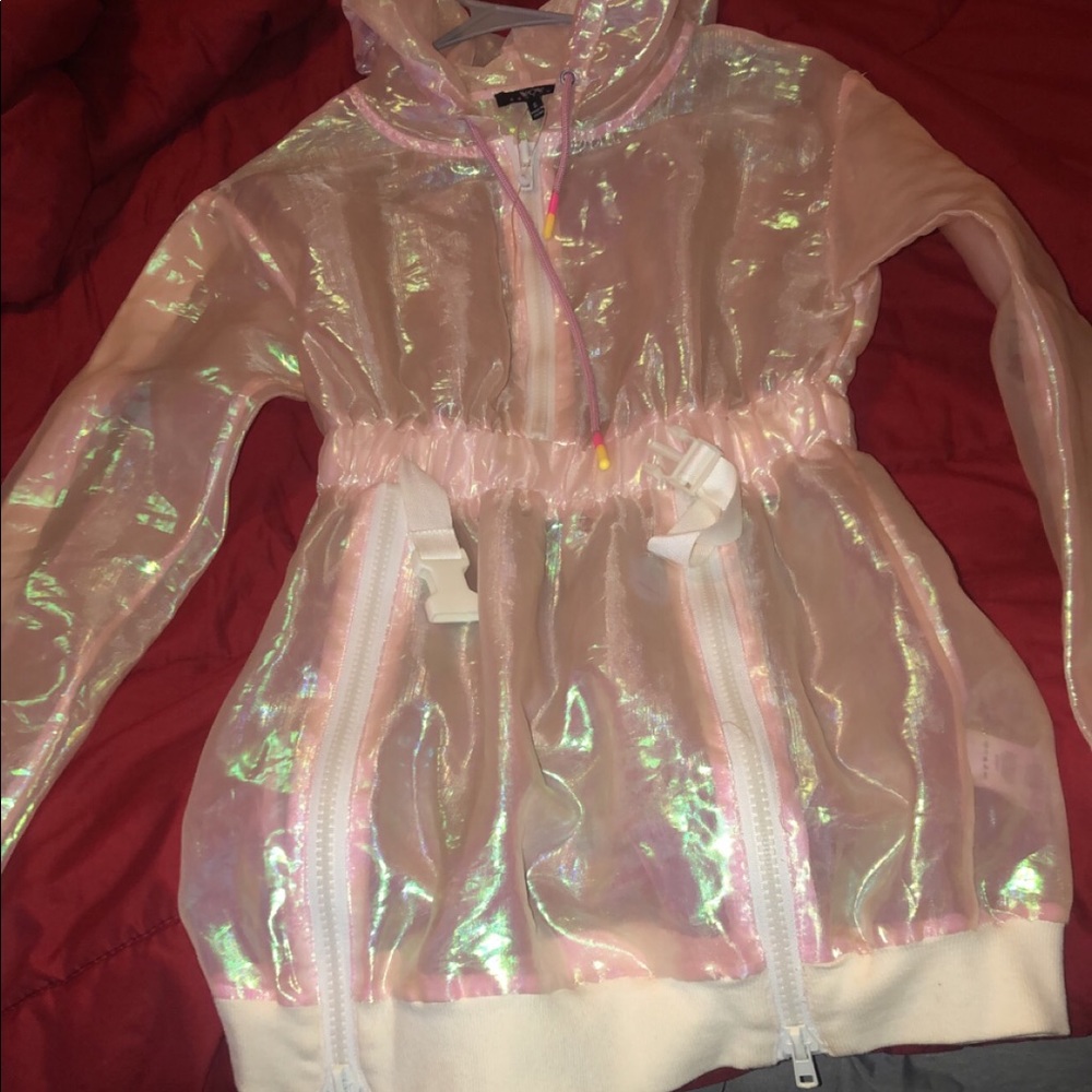 Light pink windbreaker dress